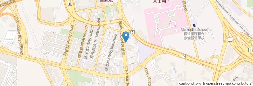 Mapa de ubicacion de 稻香超級漁港 Tao Heung en چین, گوانگ‌دونگ, هنگ‌کنگ, کاولون, 新界 New Territories, 油尖旺區 Yau Tsim Mong District.