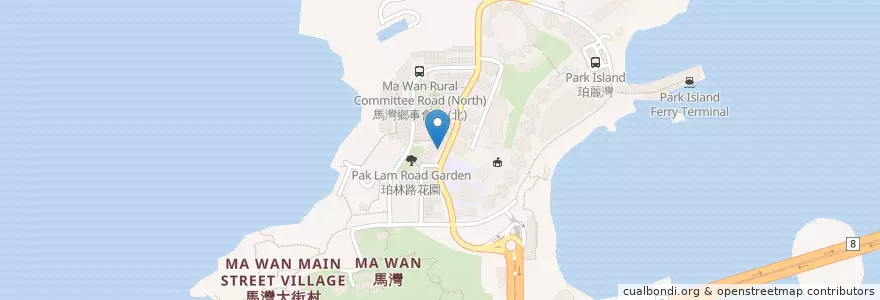 Mapa de ubicacion de Imagination cafe en 中国, 香港, 広東省, 新界, 荃灣區 Tsuen Wan District.