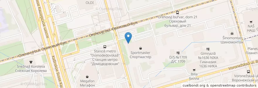 Mapa de ubicacion de Горздрав en روسیه, Центральный Федеральный Округ, Москва, Южный Административный Округ.