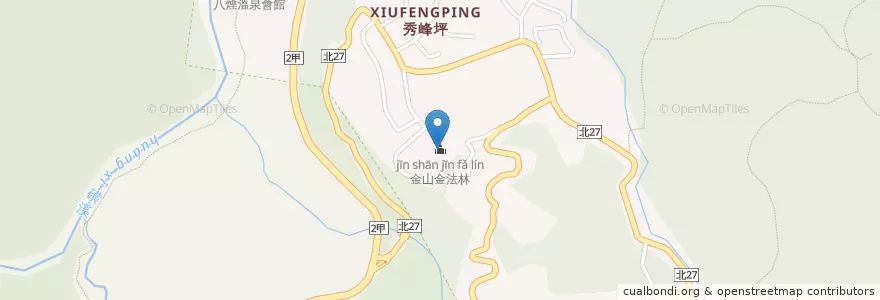 Mapa de ubicacion de 金山金法林 en تايوان, تايبيه الجديدة, 金山區.