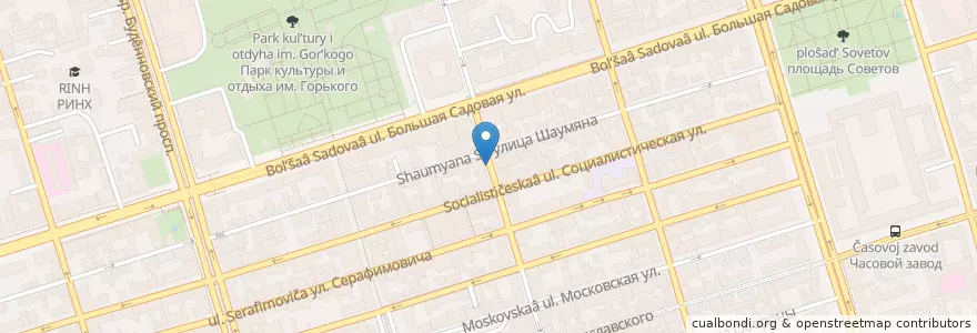 Mapa de ubicacion de Дешёвая аптека en Russland, Föderationskreis Südrussland, Oblast Rostow, Городской Округ Ростов-На-Дону.