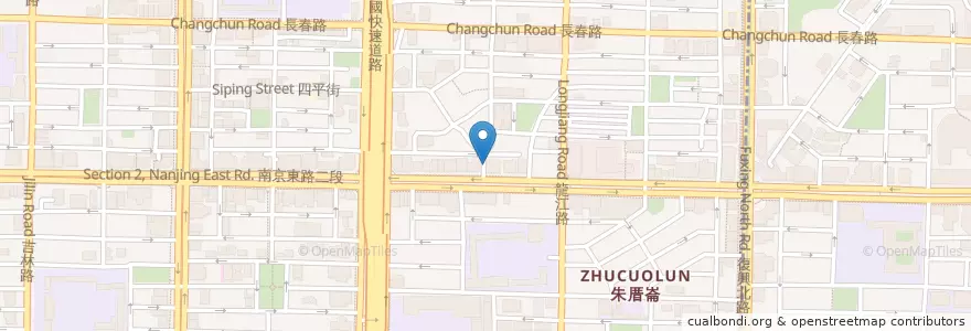 Mapa de ubicacion de 邱記清食堂 en Taiwán, Nuevo Taipéi, Taipéi, 中山區.
