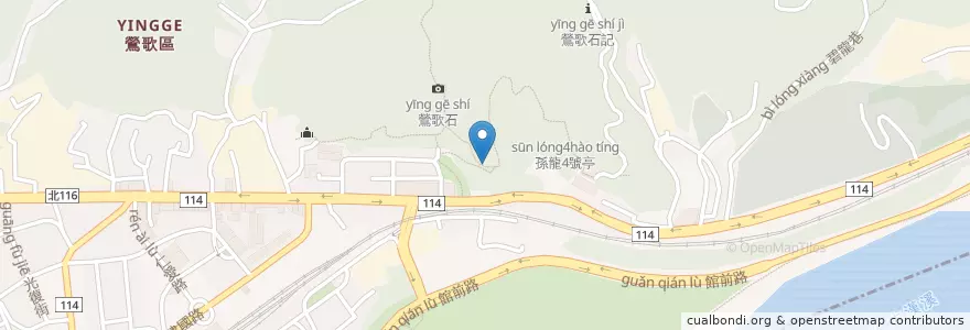 Mapa de ubicacion de 孫龍2號亭 en 臺灣, 新北市, 鶯歌區.