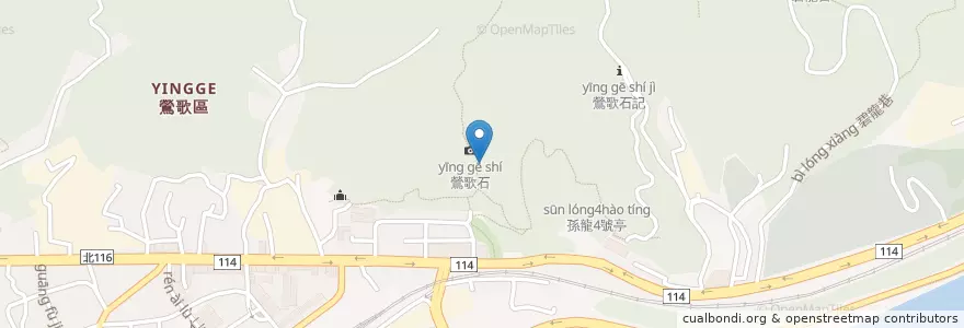 Mapa de ubicacion de 孫龍1號亭 en 臺灣, 新北市, 鶯歌區.