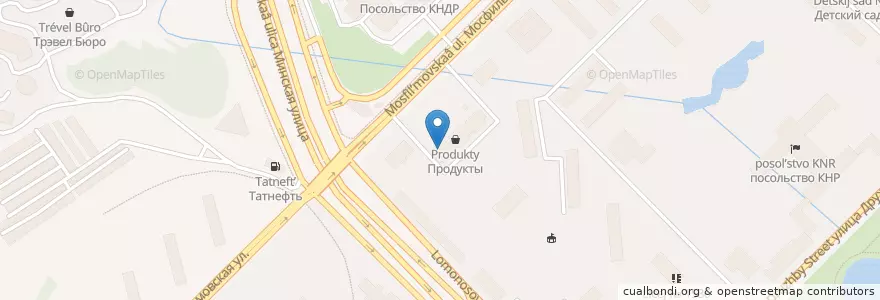 Mapa de ubicacion de Мастердент en 俄罗斯/俄羅斯, Центральный Федеральный Округ, Москва, Западный Административный Округ, Район Раменки.
