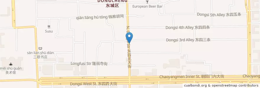 Mapa de ubicacion de ICBC en 중국, 베이징시, 허베이성, 东城区.