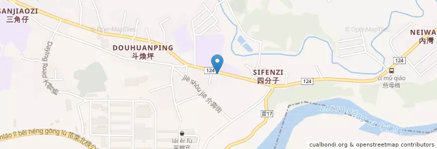 Mapa de ubicacion de 斗煥坪早餐店 en Taiwan, Taiwan Province, Miaoli County, Toufen.