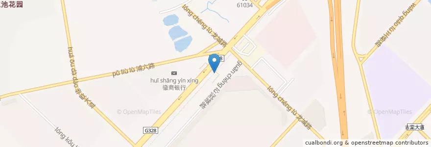 Mapa de ubicacion de 61033 en 中国, 江蘇省, 南京市, 六合区.