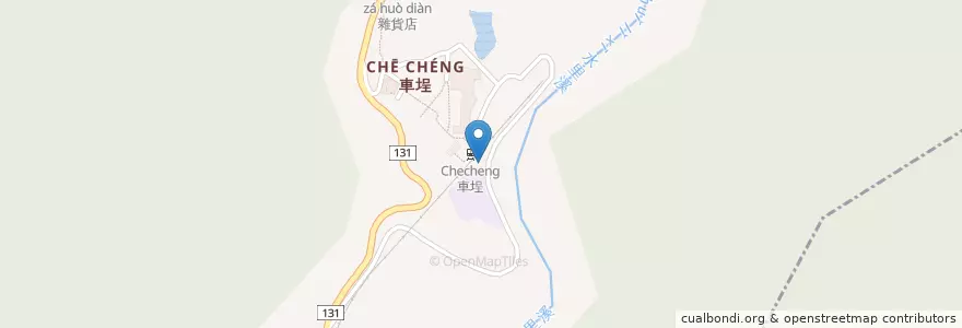 Mapa de ubicacion de 土地公 en 臺灣, 臺灣省, 南投縣, 水里鄉.