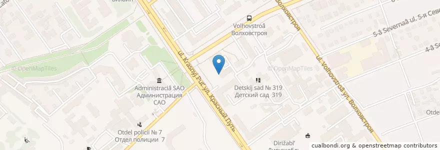 Mapa de ubicacion de Новая клиника en Russie, District Fédéral Sibérien, Oblast D'Omsk, Омский Район, Городской Округ Омск.
