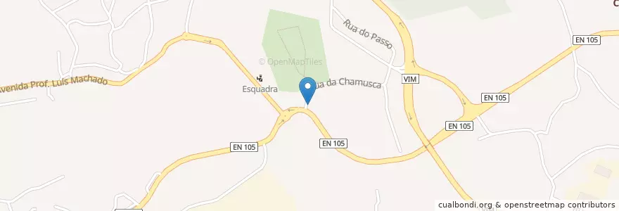 Mapa de ubicacion de Lordelo en 葡萄牙, 北部大區, Braga, Ave, Guimarães, Lordelo.