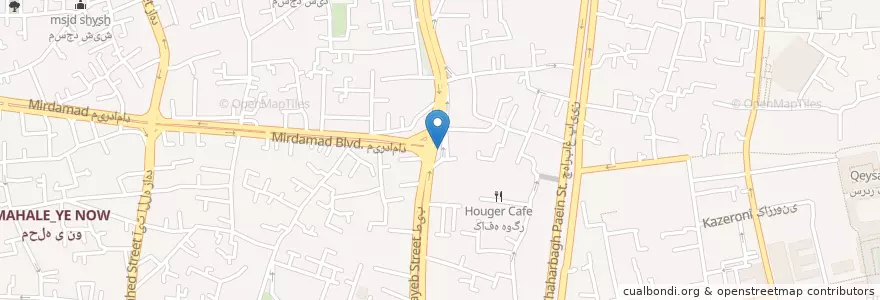 Mapa de ubicacion de پمپ بنزین شهروکار en イラン, エスファハーン, شهرستان اصفهان, بخش مرکزی شهرستان اصفهان, اصفهان.