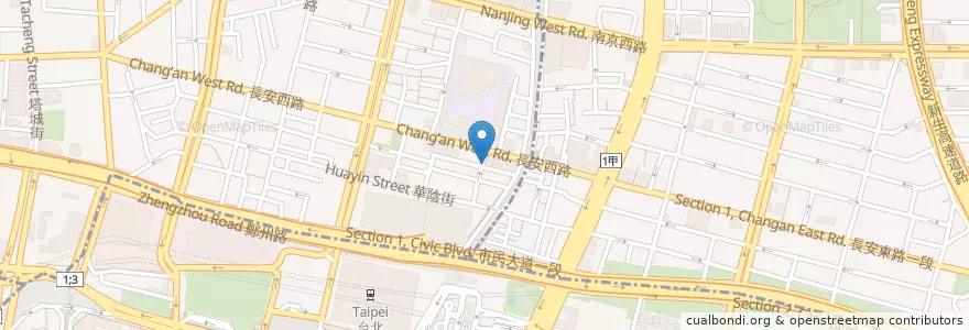Mapa de ubicacion de 波希米亞人咖啡館 en 臺灣, 新北市, 臺北市.
