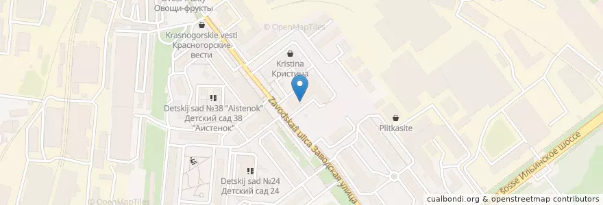 Mapa de ubicacion de Все свои en ロシア, 中央連邦管区, モスクワ州, Городской Округ Красногорск.