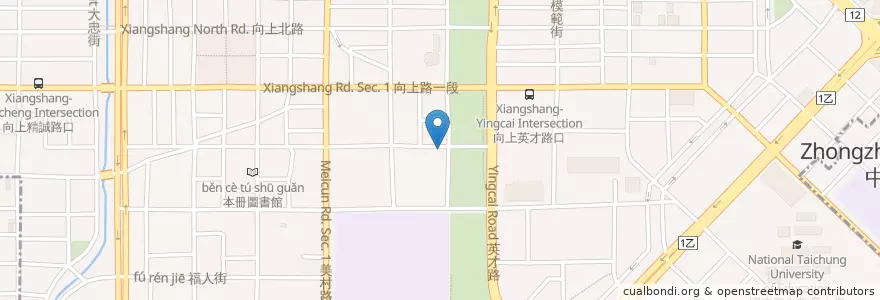 Mapa de ubicacion de Hungry Jacob愛吃借口火烤漢堡 en 臺灣, 臺中市, 西區.