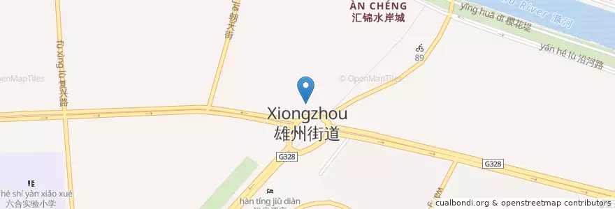 Mapa de ubicacion de 雄州4号口28 en Chine, Jiangsu, Nankin, District De Luhe.