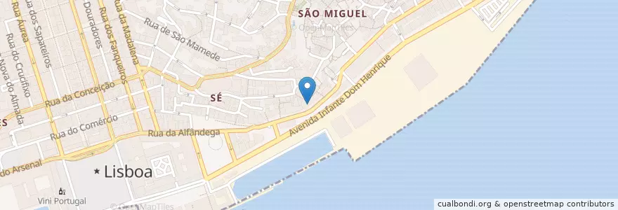 Mapa de ubicacion de Maruto en Portugal, Lisboa, Grande Lisboa, Lisboa, Santa Maria Maior.