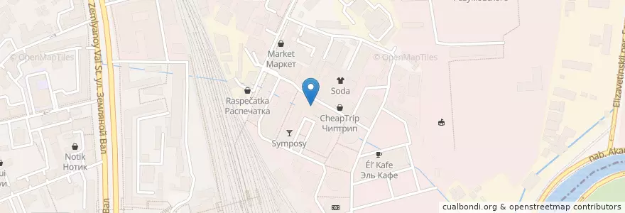 Mapa de ubicacion de Mad Man en 러시아, Центральный Федеральный Округ, Москва, Центральный Административный Округ, Басманный Район.