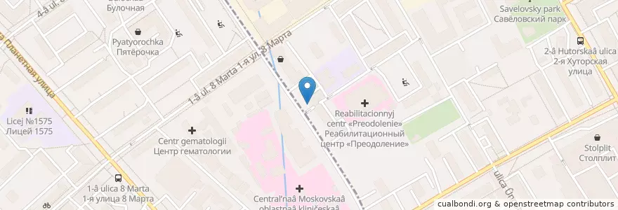 Mapa de ubicacion de Мосаптека en Rússia, Distrito Federal Central, Москва, Северный Административный Округ, Район Аэропорт.