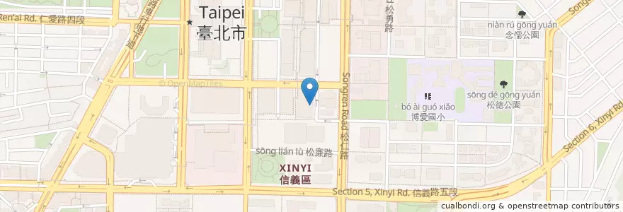 Mapa de ubicacion de Brass Monkey en تایوان, 新北市, تایپه, 信義區.