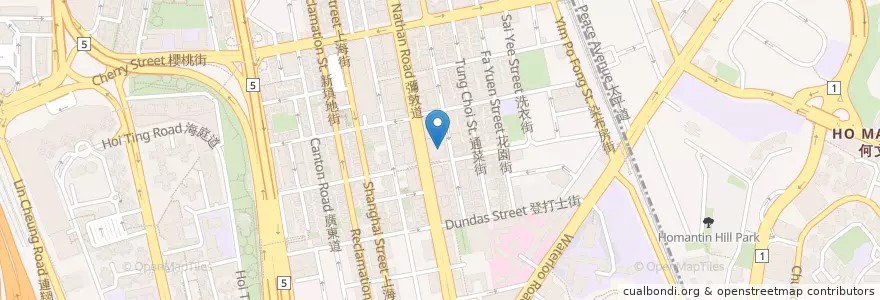 Mapa de ubicacion de Citibank en China, Guangdong, Hong Kong, Kowloon, New Territories, Yau Tsim Mong District.