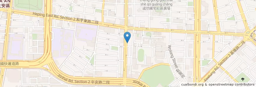 Mapa de ubicacion de 義食屋 en Tayvan, 新北市, Taipei, 大安區.