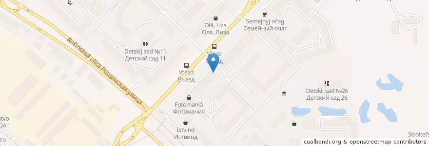 Mapa de ubicacion de Clover pub en ロシア, 北西連邦管区, レニングラード州, Гатчинский Район, Гатчинское Городское Поселение.
