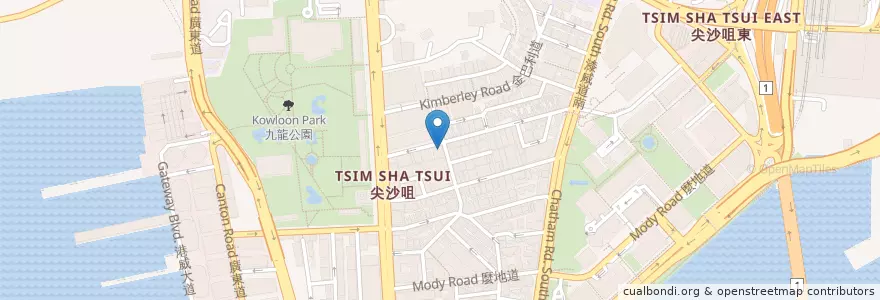 Mapa de ubicacion de 中國銀行 Bank of China en 중국, 광둥성, 홍콩, 가우룽, 신제, 油尖旺區 Yau Tsim Mong District.