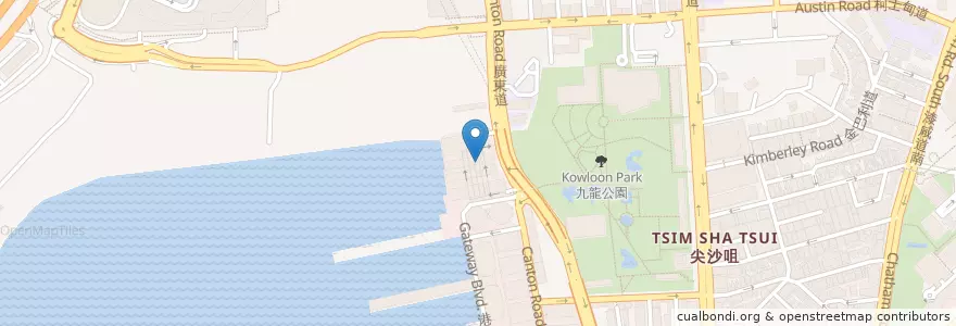 Mapa de ubicacion de 大家樂 Café de Coral en China, Guangdong, Hong Kong, Kowloon, Wilayah Baru, 油尖旺區 Yau Tsim Mong District.