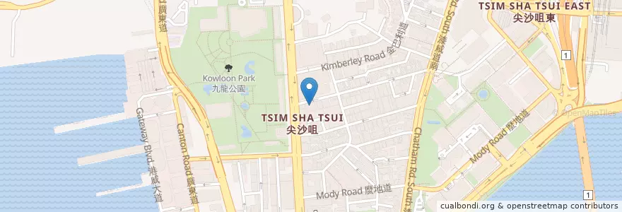Mapa de ubicacion de 加連威老道郵政局 Granville Road Post Office en Китай, Гуандун, Гонконг, Цзюлун, Новые Территории, 油尖旺區 Yau Tsim Mong District.