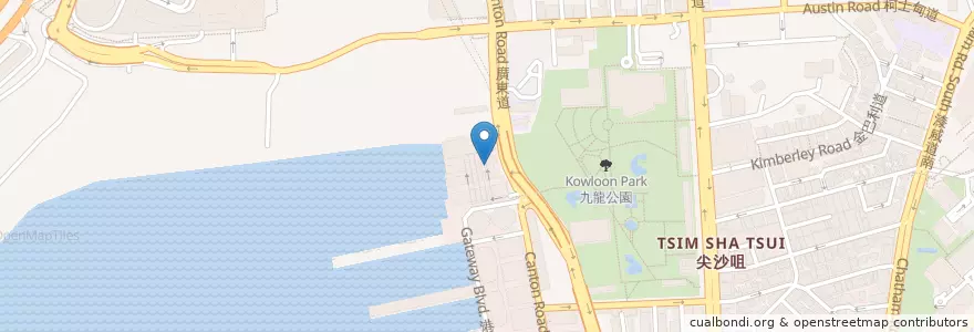 Mapa de ubicacion de Starbucks en China, Guangdong, Hong Kong, Kowloon, New Territories, Yau Tsim Mong District.