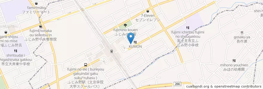 Mapa de ubicacion de 埼英スクール en Giappone, Prefettura Di Saitama, 富士見市.