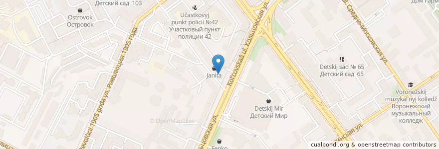 Mapa de ubicacion de Юг Фарма en Rusland, Centraal Federaal District, Oblast Voronezj, Городской Округ Воронеж.