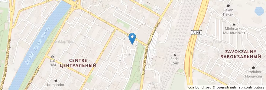 Mapa de ubicacion de "Деньга" выдача быстрых кредитов en Russia, South Federal District, Krasnodar Krai, Resort Town Of Sochi (Municipal Formation).