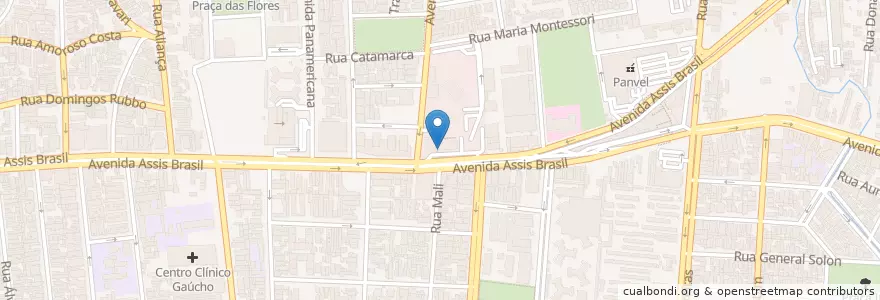 Mapa de ubicacion de Unimed en 巴西, 南部, 南里奥格兰德, Região Metropolitana De Porto Alegre, Região Geográfica Intermediária De Porto Alegre, Região Geográfica Imediata De Porto Alegre, 阿雷格里港.