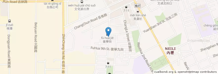 Mapa de ubicacion de 樹舍308 Cofe en Taiwan, 桃園市, 中壢區.
