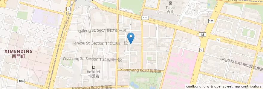 Mapa de ubicacion de 正康藥局 en Taïwan, Nouveau Taipei, Taipei, 中正區.