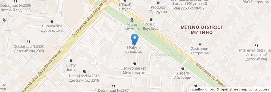 Mapa de ubicacion de Гемотест en Rússia, Distrito Federal Central, Москва, Северо-Западный Административный Округ, Район Митино.