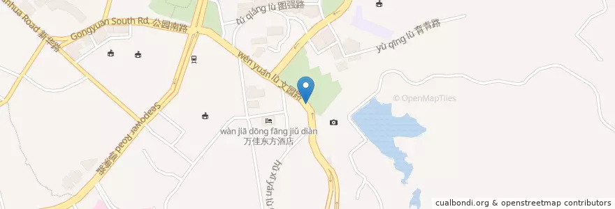 Mapa de ubicacion de 植物园站 en China, Fujian, 思明区.