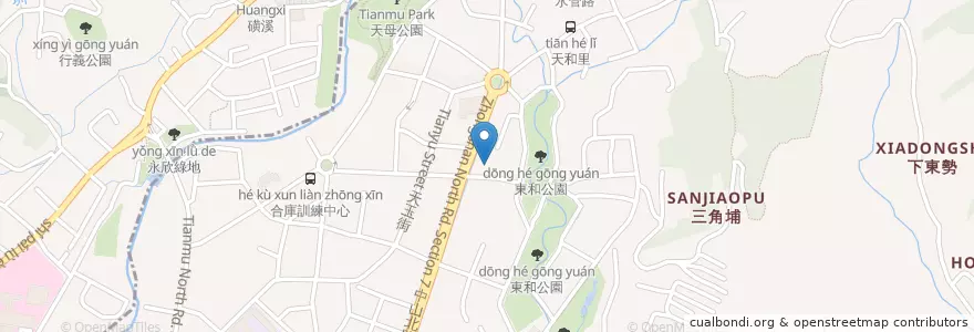 Mapa de ubicacion de 勝口味大腸蚵仔麵線 en تایوان, 新北市, تایپه, 北投區, 士林區.
