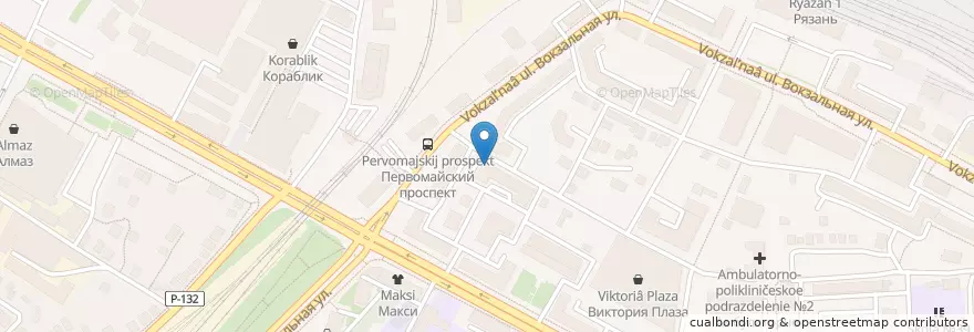 Mapa de ubicacion de ЦСМ Доверие+ en روسيا, Центральный Федеральный Округ, ريازان أوبلاست, Городской Округ Рязань.