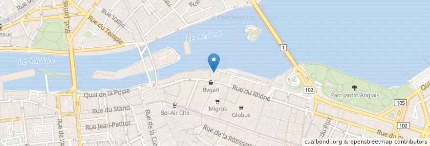 Mapa de ubicacion de Movenpick en Schweiz, Genf, Genf, Genf.