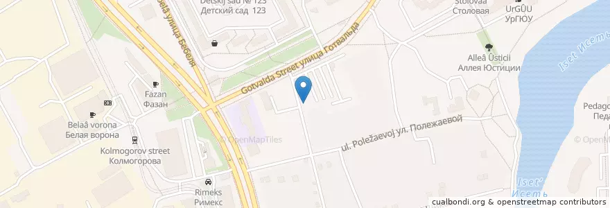 Mapa de ubicacion de Pro-wash en Rusia, Уральский Федеральный Округ, Свердловская Область, Городской Округ Екатеринбург.