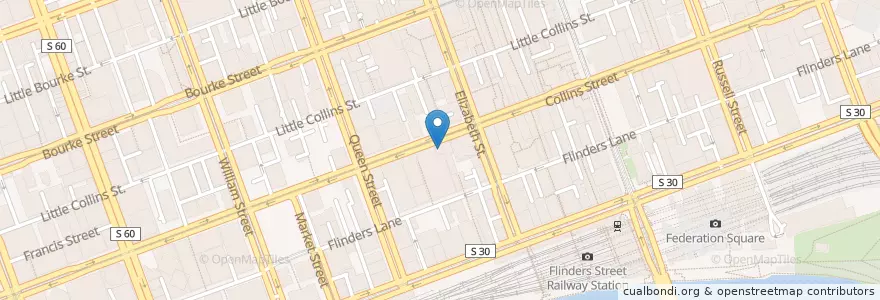 Mapa de ubicacion de Strozzi en Австралия, Виктория, City Of Melbourne.
