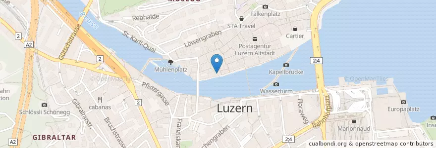 Mapa de ubicacion de Balances en سويسرا, Luzern, Luzern.