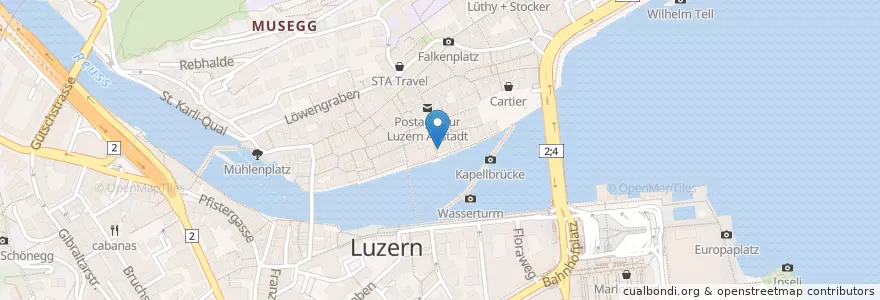 Mapa de ubicacion de Da Ernesto en Schweiz/Suisse/Svizzera/Svizra, Luzern, Luzern.