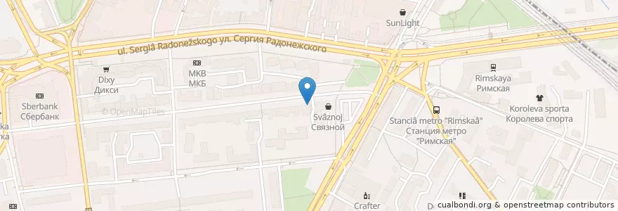 Mapa de ubicacion de Экспромт en Rússia, Distrito Federal Central, Москва, Центральный Административный Округ, Таганский Район.