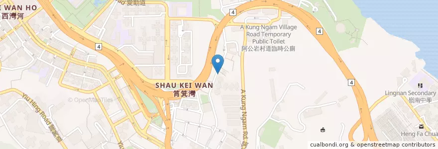 Mapa de ubicacion de 南駅 Hainan South en China, Guangdong, Hongkong, Hongkong, New Territories, 東區 Eastern District.