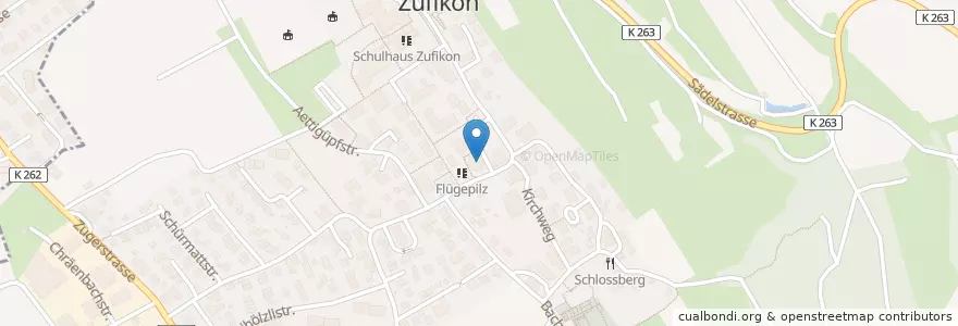 Mapa de ubicacion de Dr. Honegger en Suiza, Aargau, Bezirk Bremgarten, Zufikon.