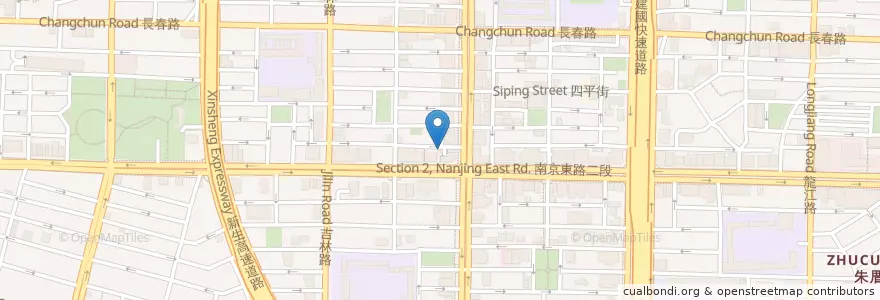 Mapa de ubicacion de 松江8號出口 en 臺灣, 新北市, 臺北市, 中山區.